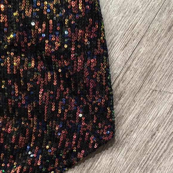 Loft Sequin Black and Gold Women's Top - Picture 5 of 8